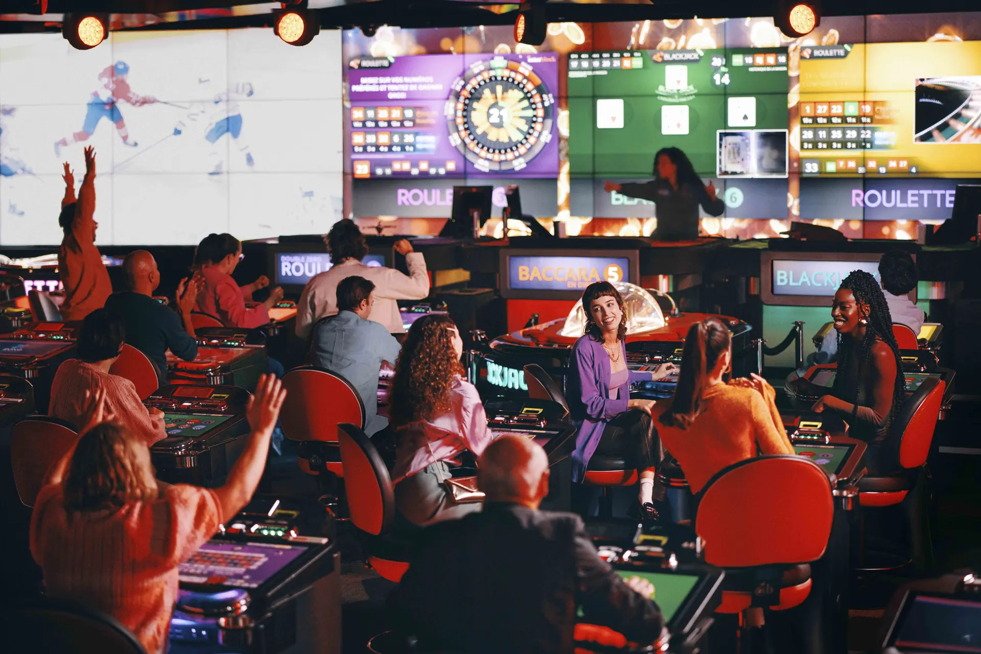 Montreal Casino elegant gaming tables